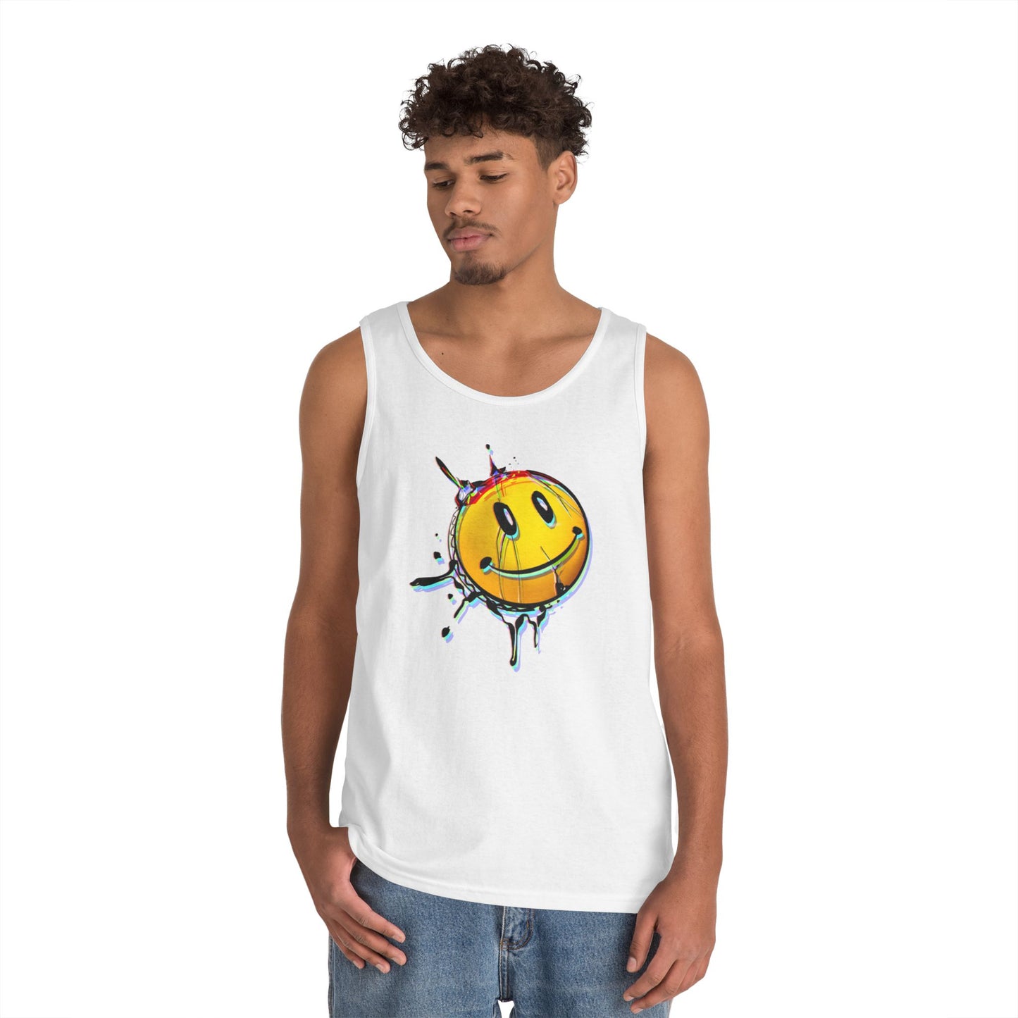 Copy of Floral Graphic Tank Top - Unisex Cotton Sleeveless Tee for Summer, Casual Wear, Beach Days, Festivals, Gift