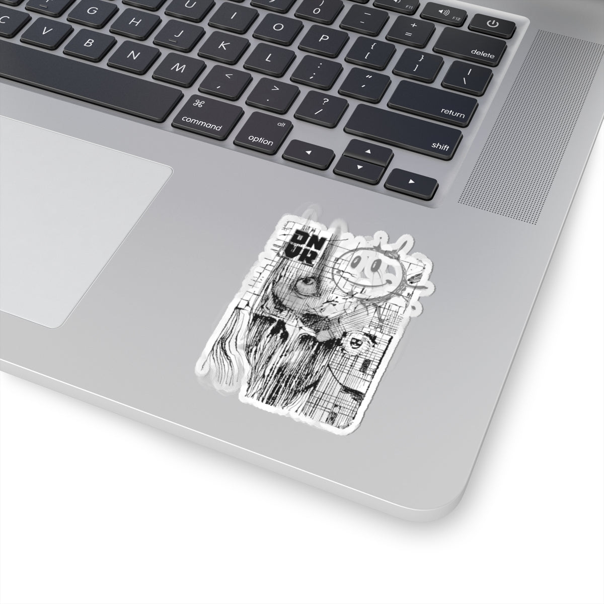 Edgy Art Kiss-Cut Stickers | Unique Laptop Decor, Cool Skateboard Accessories, Fun Gift Ideas, Streetwear Vibe, Trendy Décor