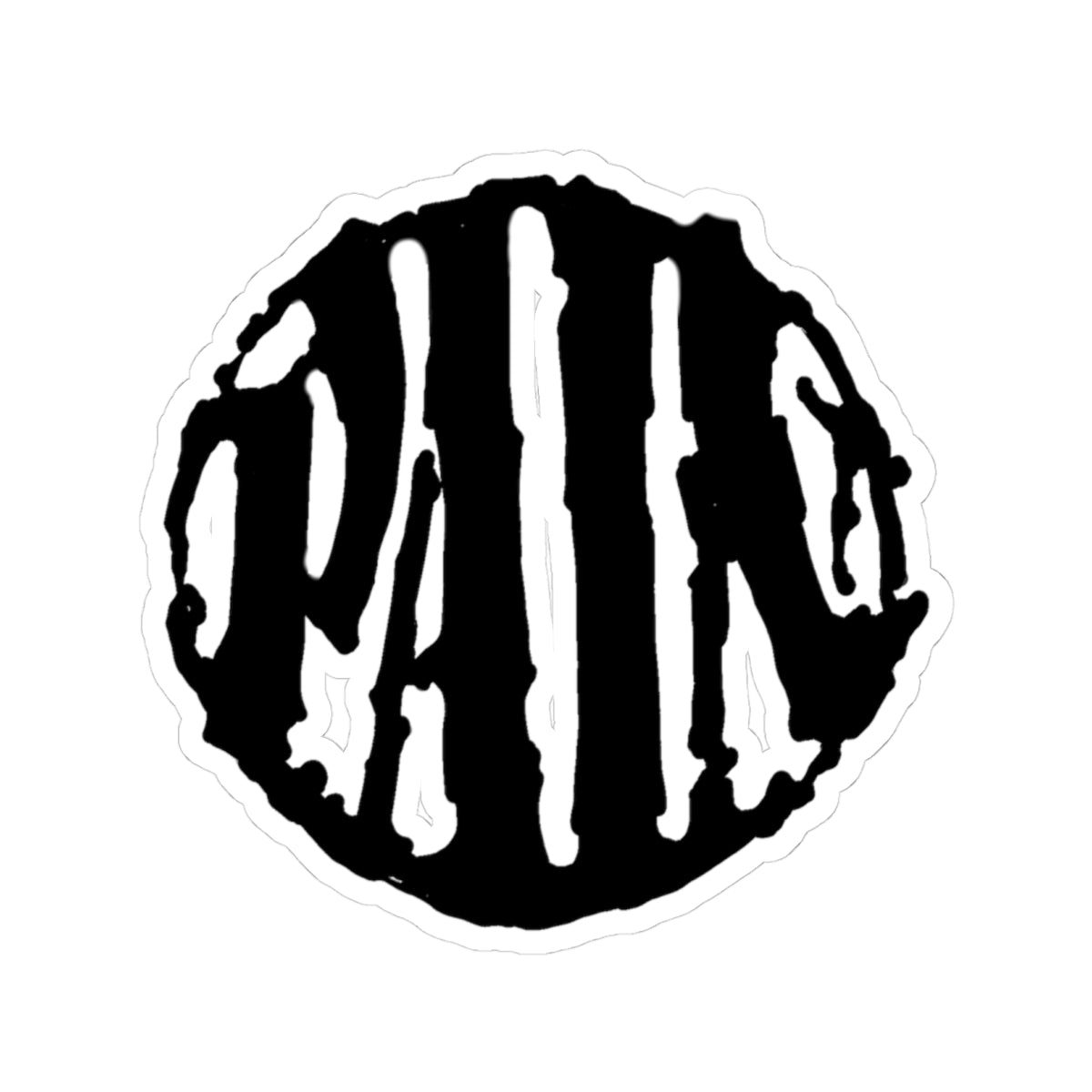 Pain Kiss-Cut Stickers | Edgy Laptop Decor, Unique Art Stickers, Goth Aesthetic, Gift for Pain Lovers, Creative Expression Supplies