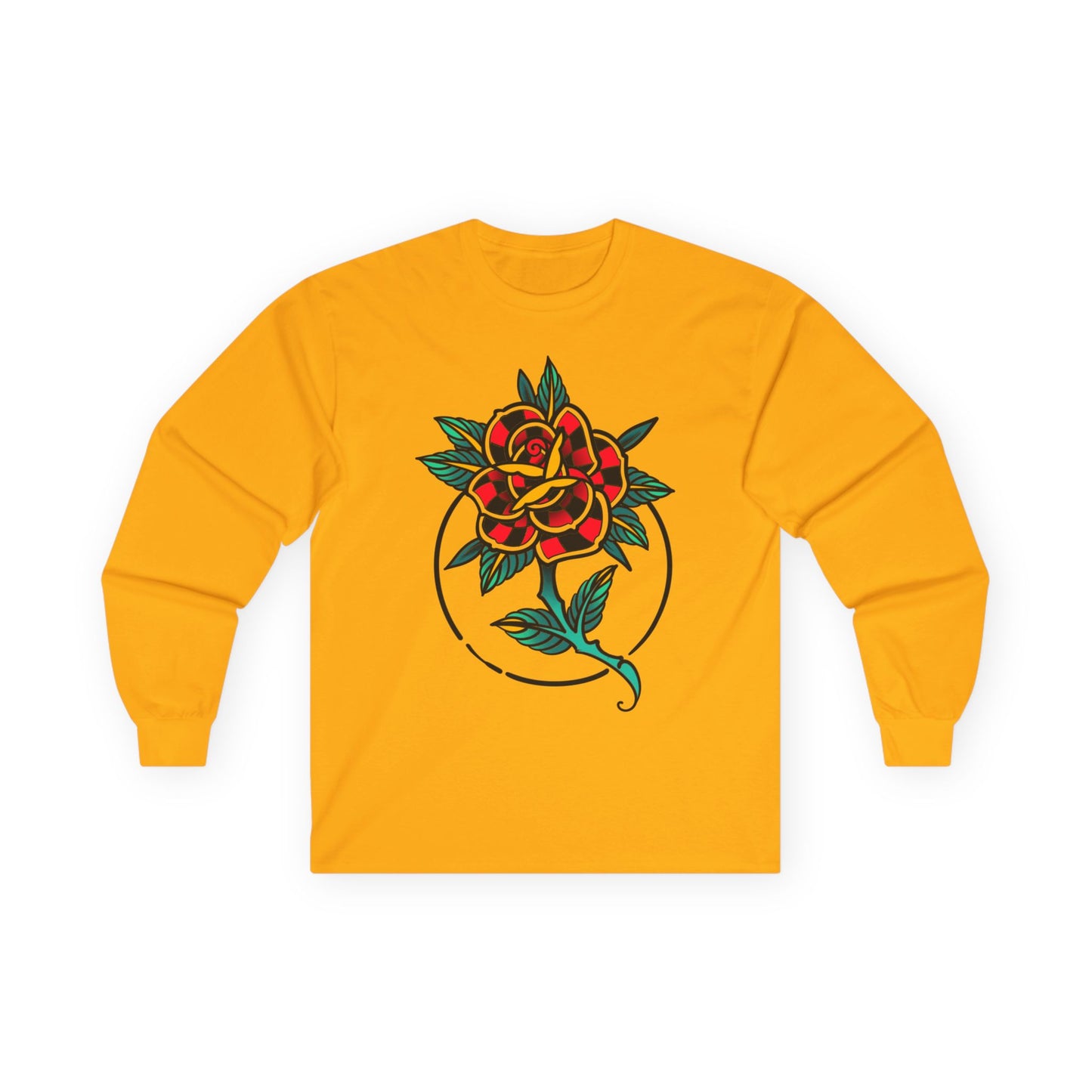 Stylish Unisex Long Sleeve Tee with Floral and Graffiti Designs - Perfect for Casual Outings, Gifts, Streetwear, and Festive Occasions