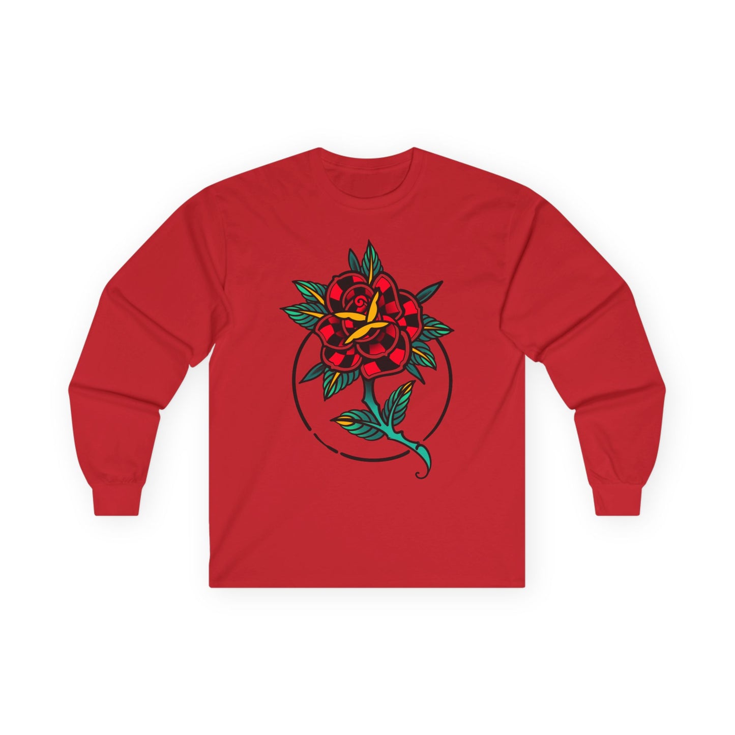 Stylish Unisex Long Sleeve Tee with Floral and Graffiti Designs - Perfect for Casual Outings, Gifts, Streetwear, and Festive Occasions