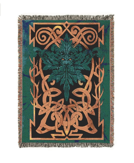 Artistic Woven Blanket - Cozy Decor for Home, Gift for Housewarming, Tapestry, Unique Throw for Couch, Boho Chic Style