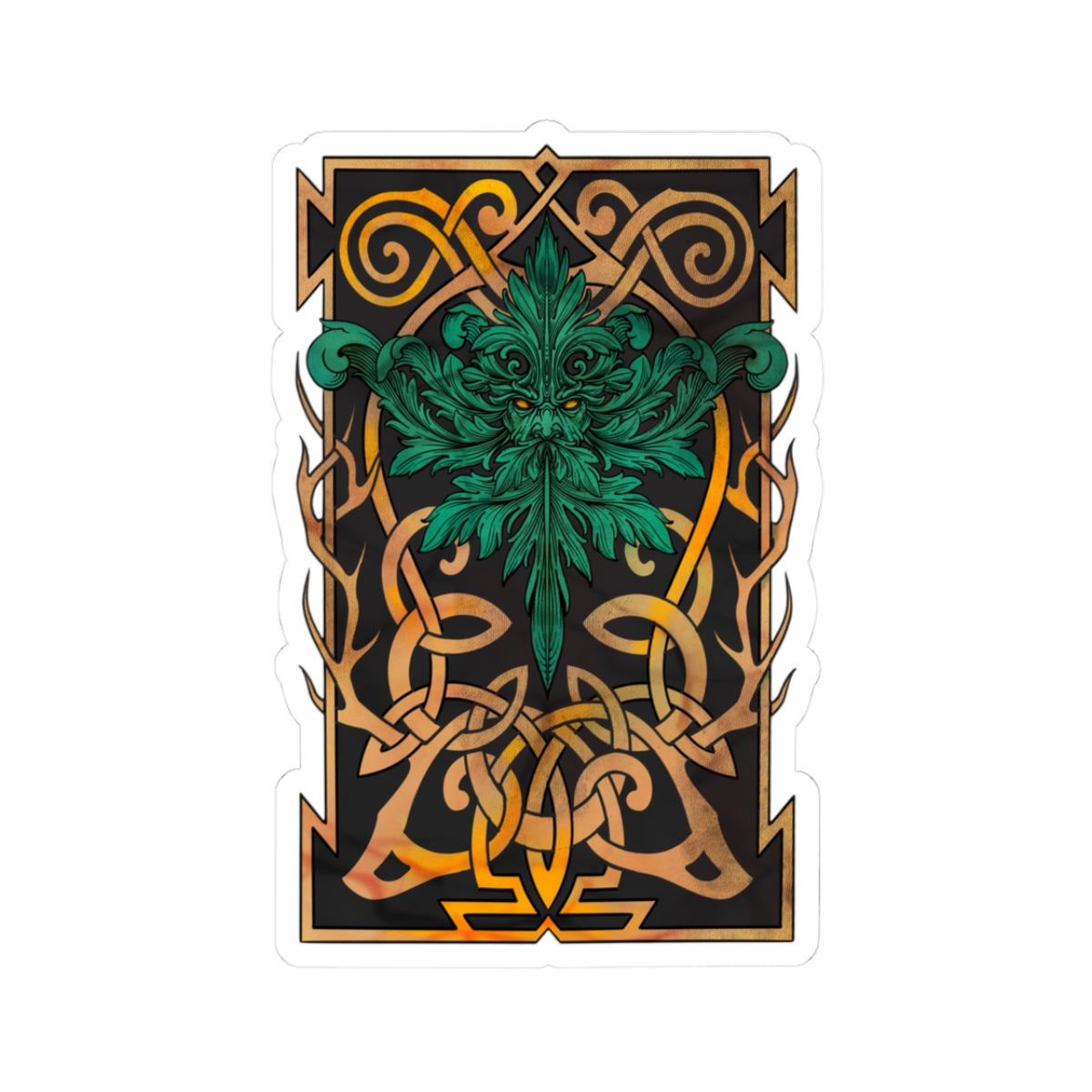 Vibrant Kiss-Cut Stickers | Celtic Art Inspired Decor, Laptop Accessories, Unique Gifts for Friends, Decorative Art, Home Decor