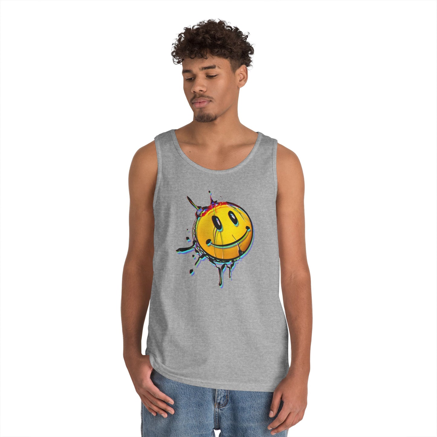 Copy of Floral Graphic Tank Top - Unisex Cotton Sleeveless Tee for Summer, Casual Wear, Beach Days, Festivals, Gift