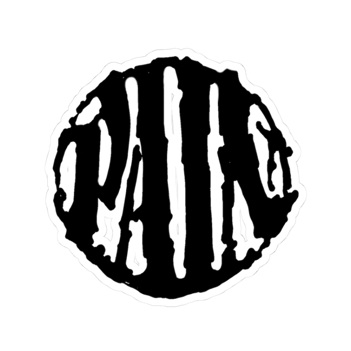 Pain Kiss-Cut Stickers | Edgy Laptop Decor, Unique Art Stickers, Goth Aesthetic, Gift for Pain Lovers, Creative Expression Supplies