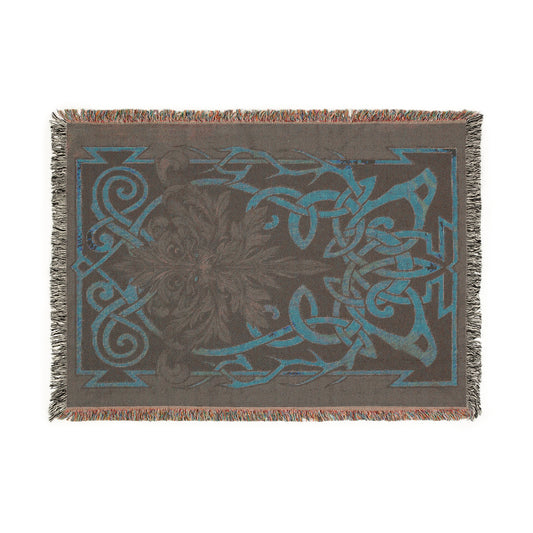 Artistic Woven Blanket - Cozy Decor for Home, Gift for Housewarming, Tapestry, Unique Throw for Couch, Boho Chic Style