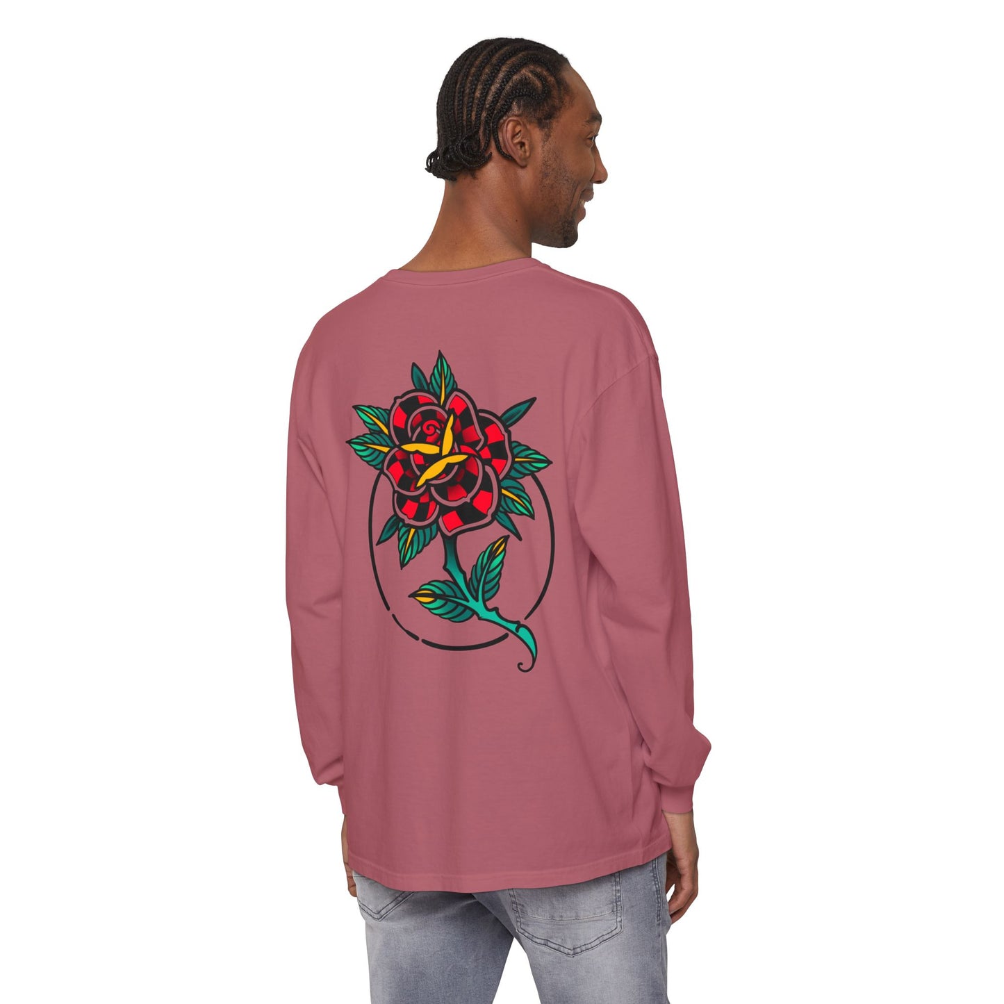 Unisex Long Sleeve Floral T-Shirt, Vintage Style Tee, Casual Wear, Gift for Her, Graphic Tee, Spring Fashion