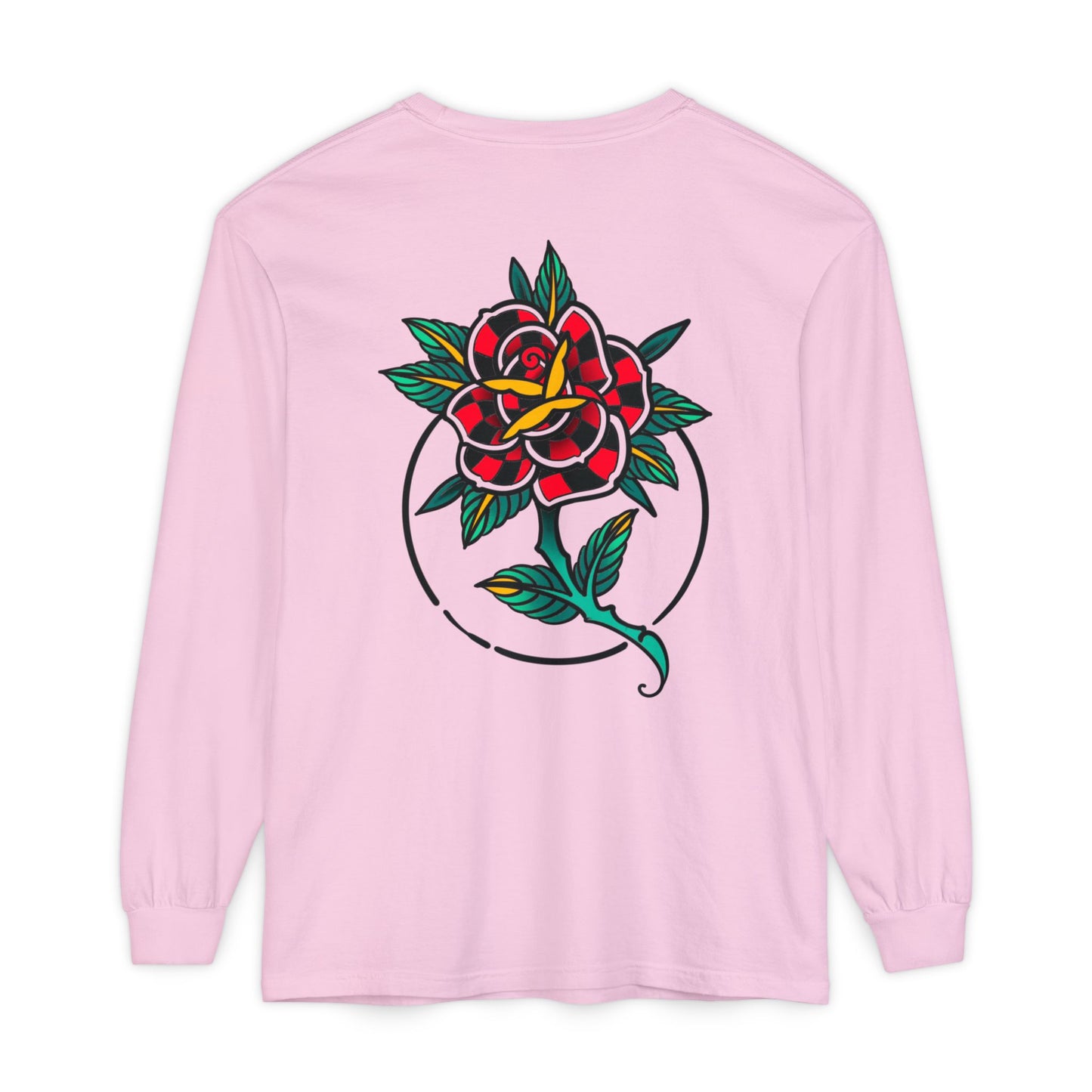 Unisex Long Sleeve Floral T-Shirt, Vintage Style Tee, Casual Wear, Gift for Her, Graphic Tee, Spring Fashion