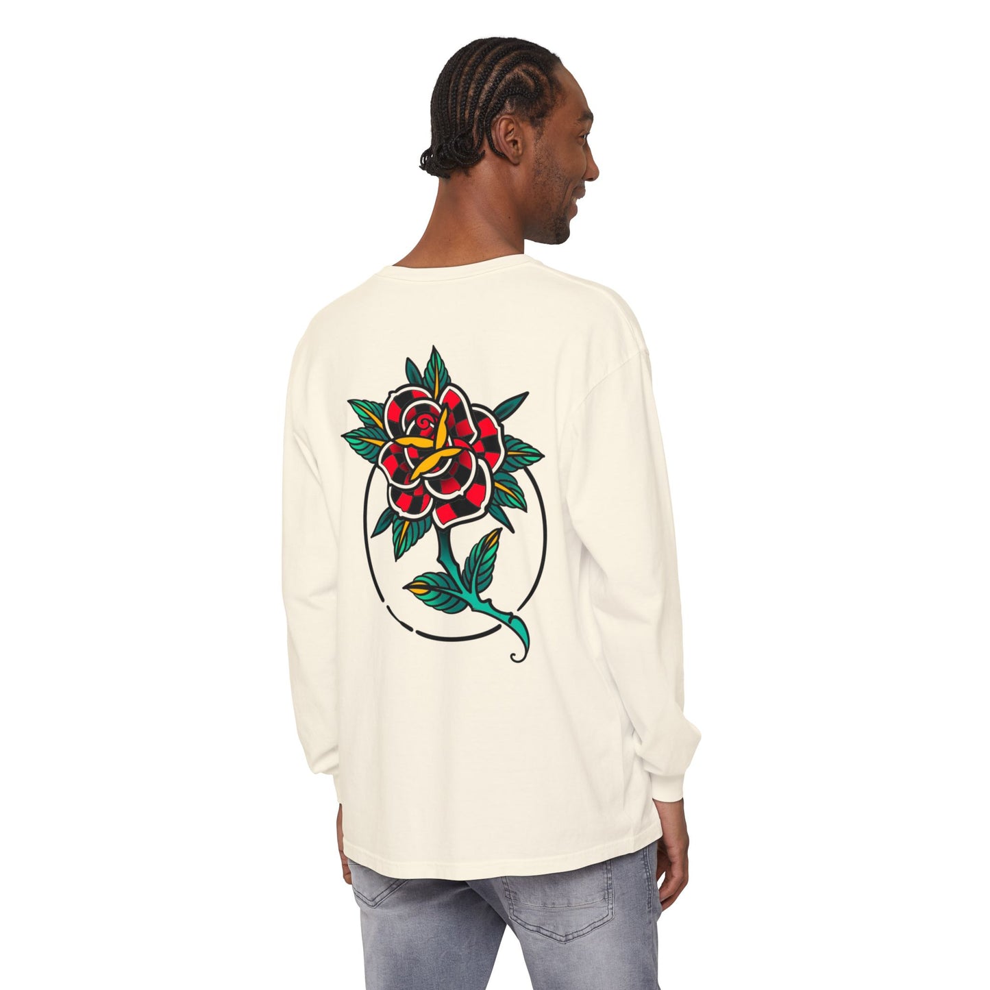 Unisex Long Sleeve Floral T-Shirt, Vintage Style Tee, Casual Wear, Gift for Her, Graphic Tee, Spring Fashion