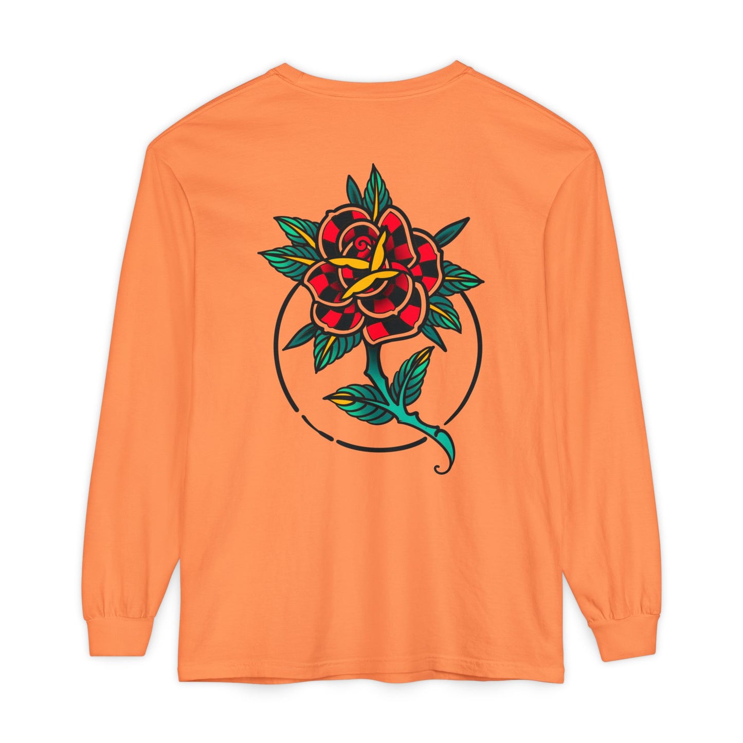 Unisex Long Sleeve Floral T-Shirt, Vintage Style Tee, Casual Wear, Gift for Her, Graphic Tee, Spring Fashion