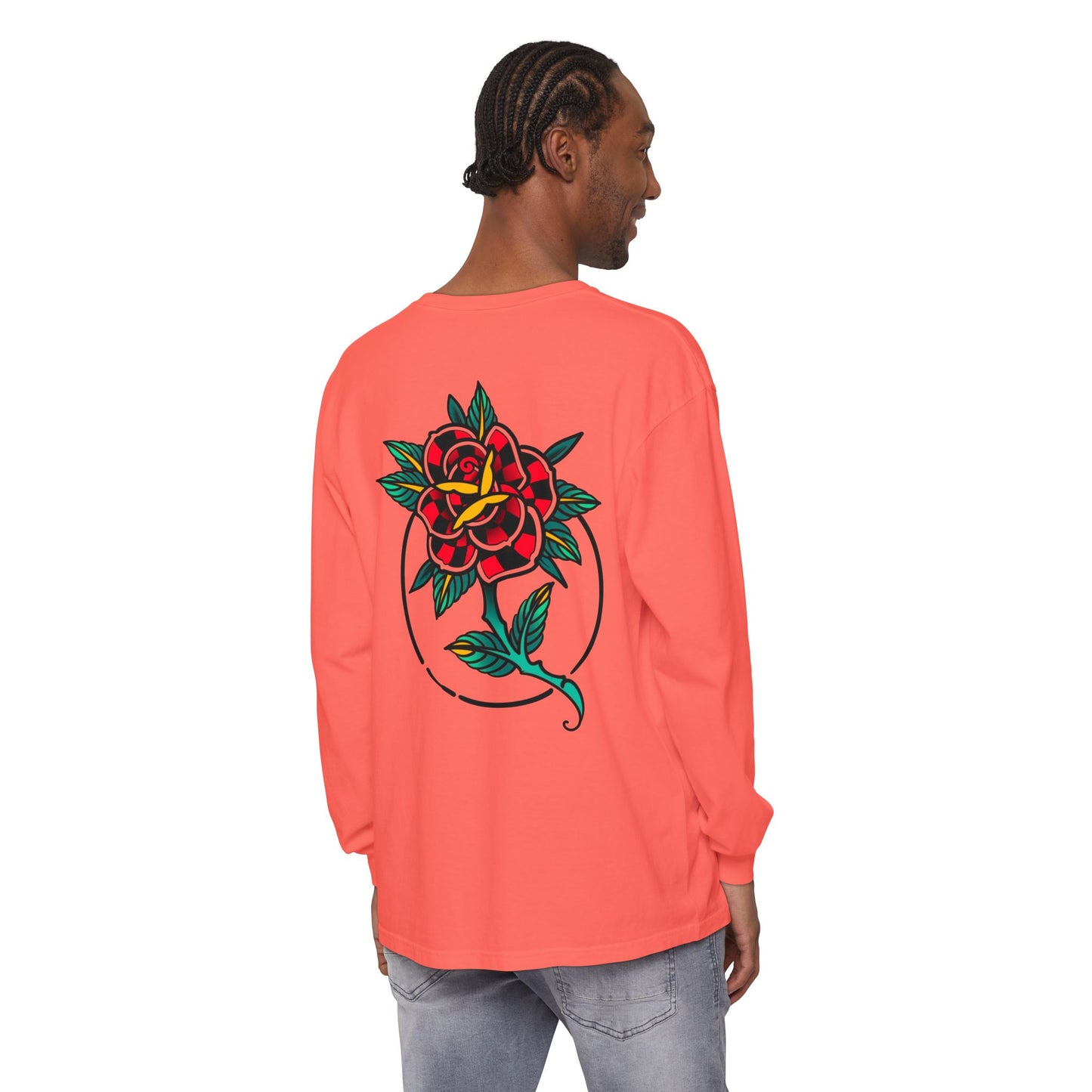 Unisex Long Sleeve Floral T-Shirt, Vintage Style Tee, Casual Wear, Gift for Her, Graphic Tee, Spring Fashion