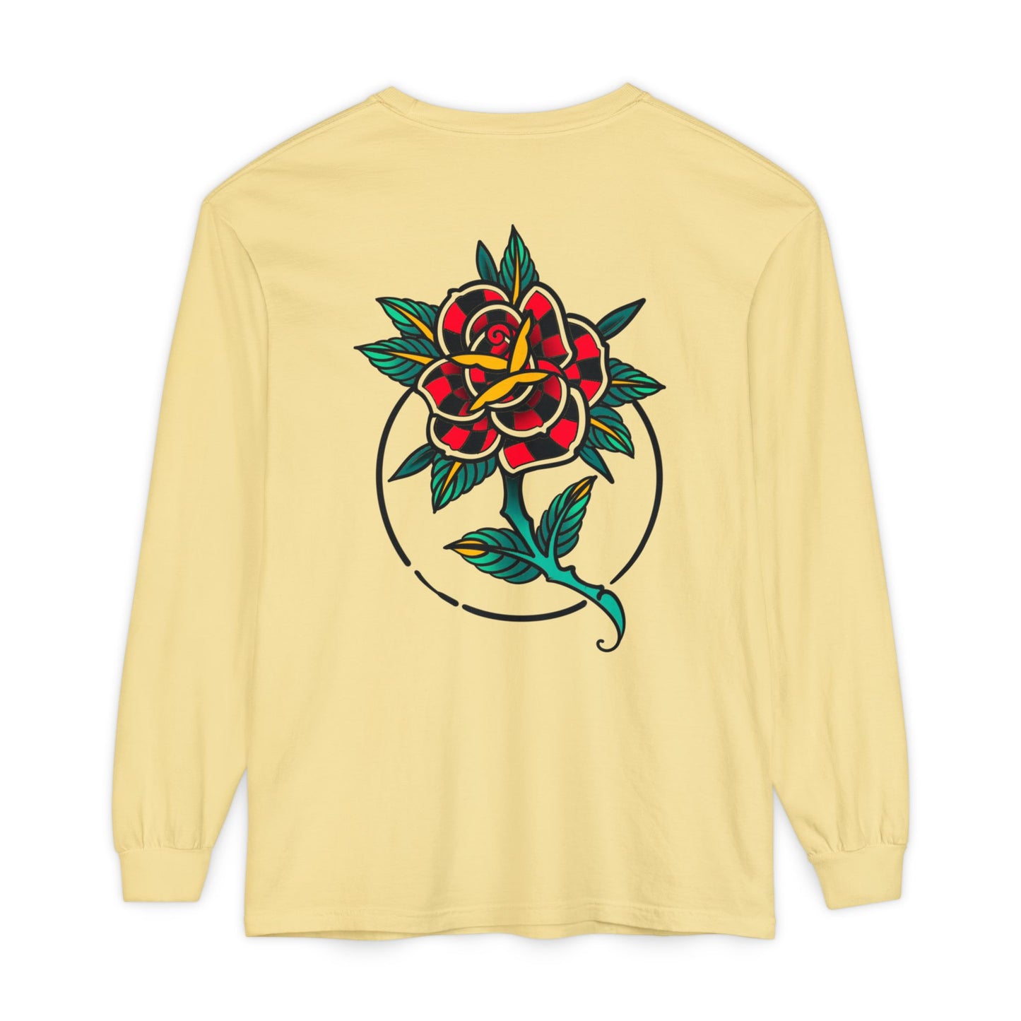 Unisex Long Sleeve Floral T-Shirt, Vintage Style Tee, Casual Wear, Gift for Her, Graphic Tee, Spring Fashion