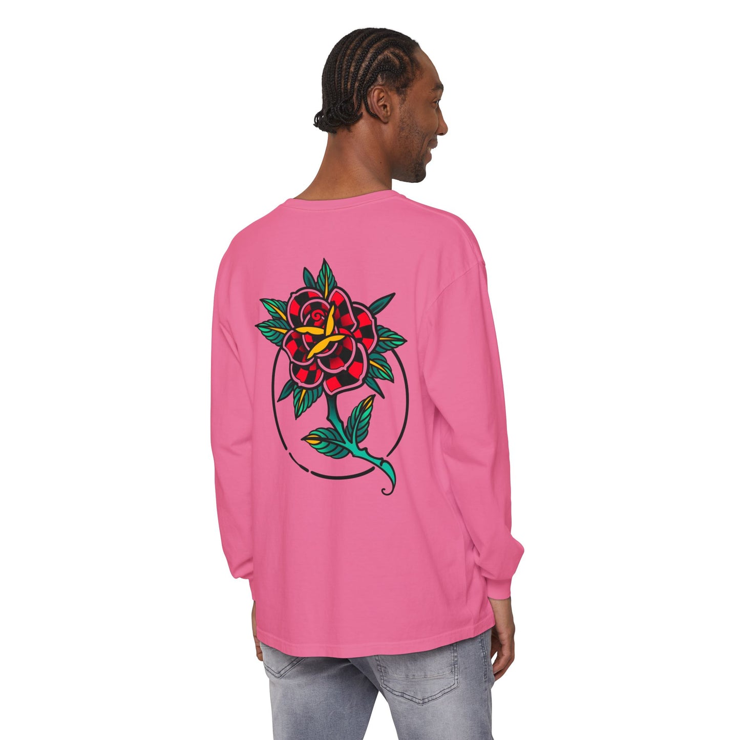 Unisex Long Sleeve Floral T-Shirt, Vintage Style Tee, Casual Wear, Gift for Her, Graphic Tee, Spring Fashion