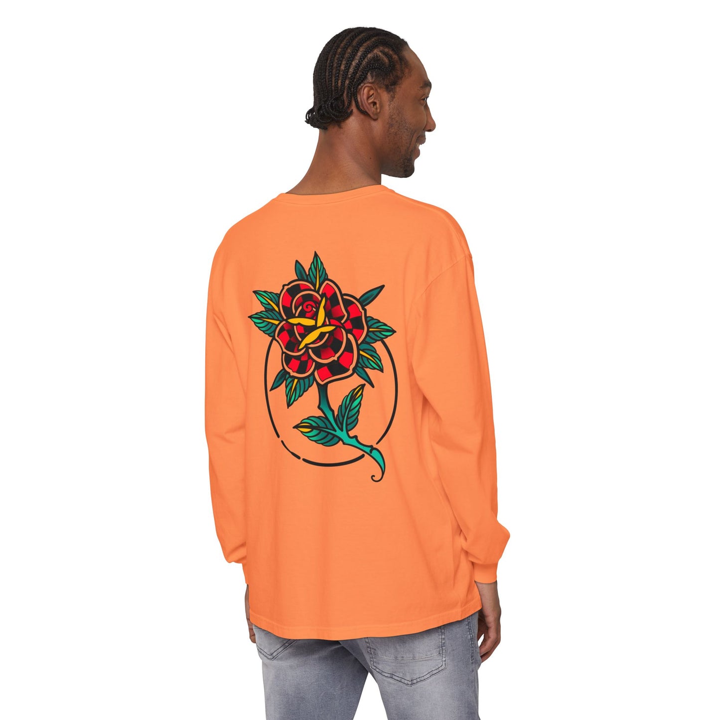 Unisex Long Sleeve Floral T-Shirt, Vintage Style Tee, Casual Wear, Gift for Her, Graphic Tee, Spring Fashion