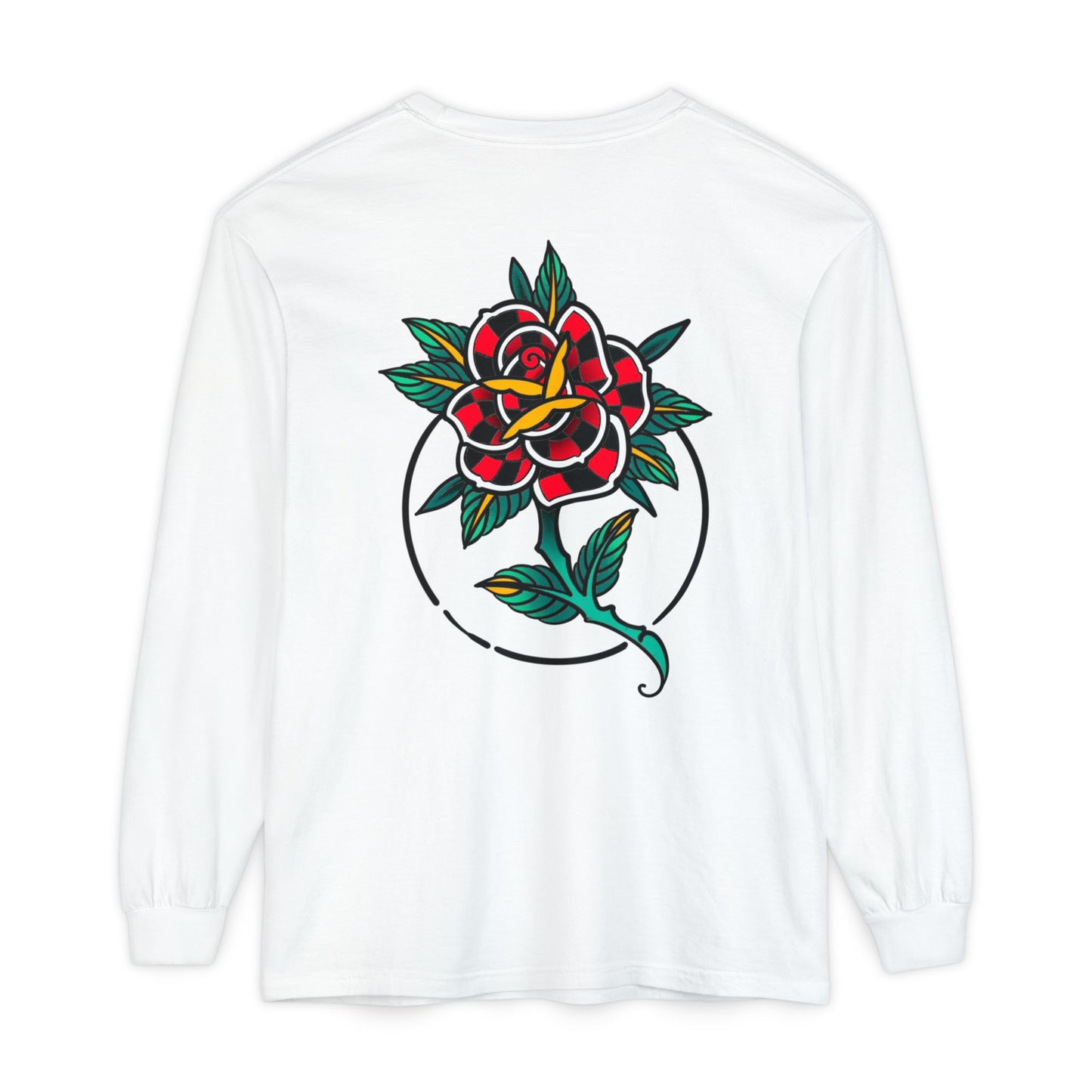 Unisex Long Sleeve Floral T-Shirt, Vintage Style Tee, Casual Wear, Gift for Her, Graphic Tee, Spring Fashion