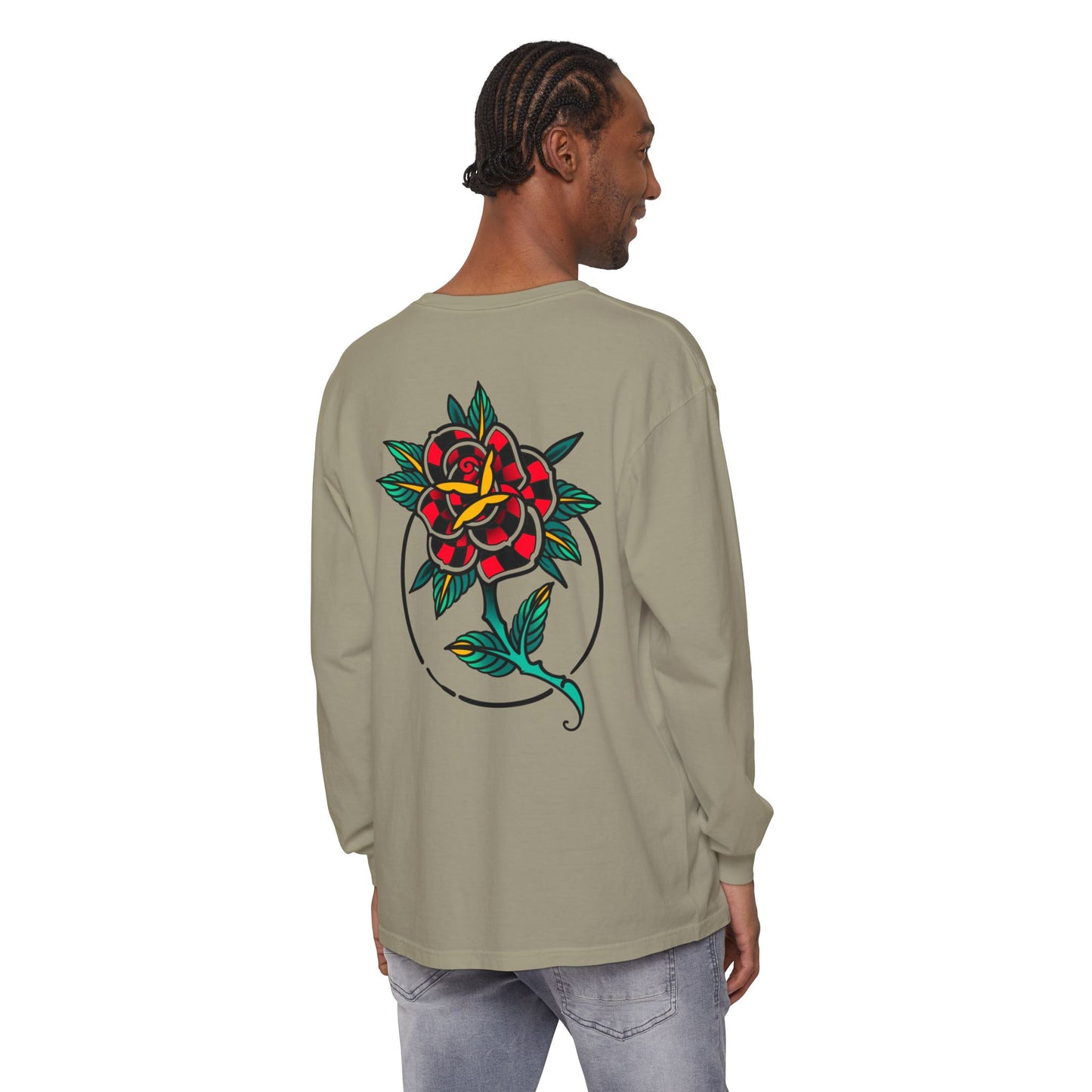 Unisex Long Sleeve Floral T-Shirt, Vintage Style Tee, Casual Wear, Gift for Her, Graphic Tee, Spring Fashion