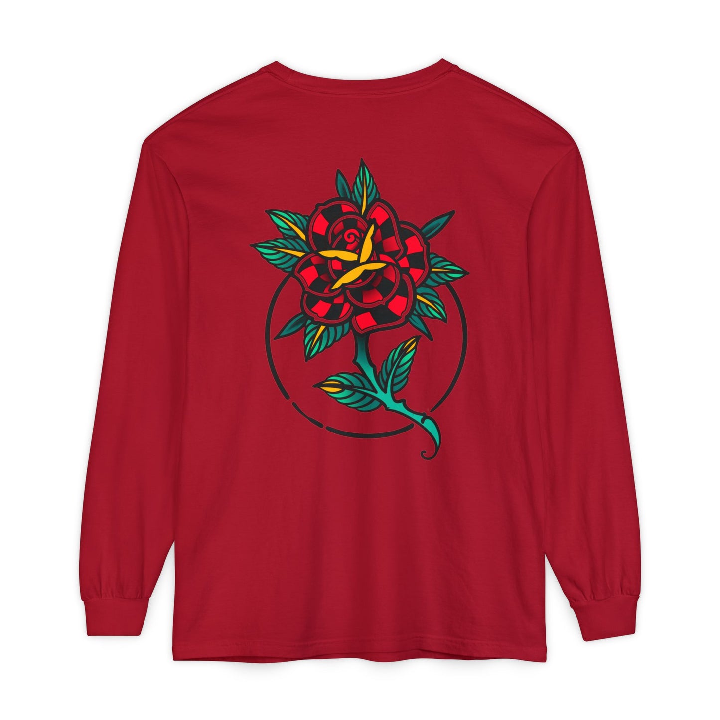 Unisex Long Sleeve Floral T-Shirt, Vintage Style Tee, Casual Wear, Gift for Her, Graphic Tee, Spring Fashion