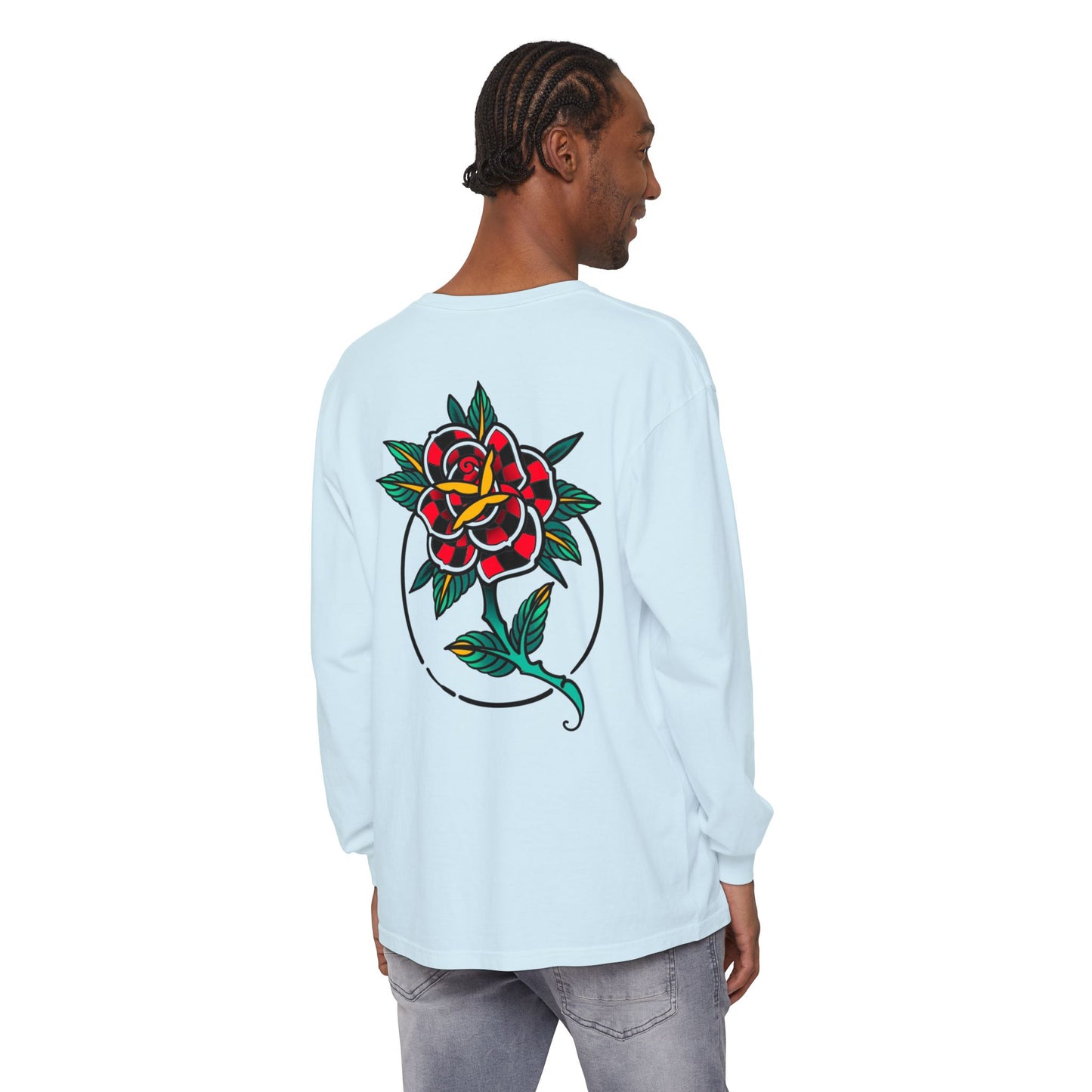 Unisex Long Sleeve Floral T-Shirt, Vintage Style Tee, Casual Wear, Gift for Her, Graphic Tee, Spring Fashion