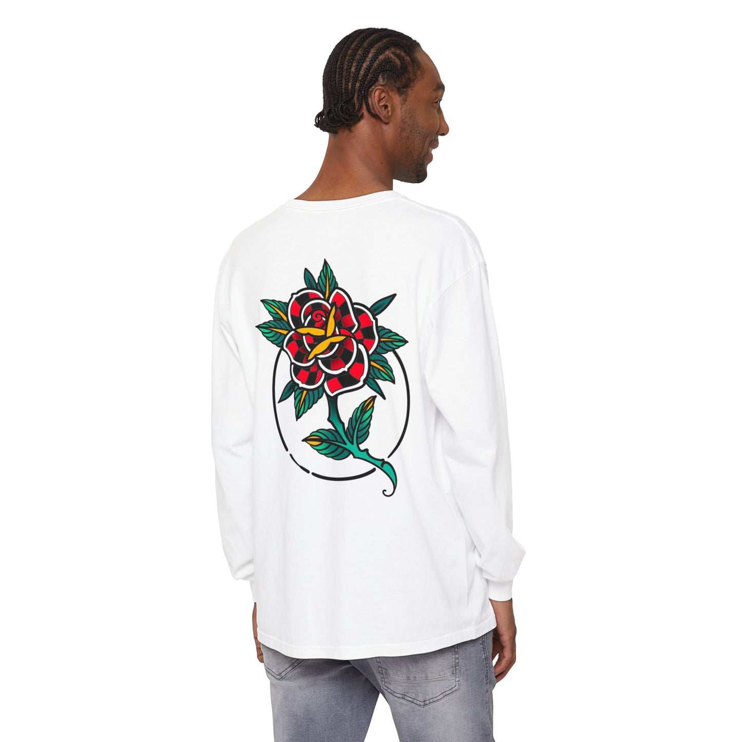 Unisex Long Sleeve Floral T-Shirt, Vintage Style Tee, Casual Wear, Gift for Her, Graphic Tee, Spring Fashion
