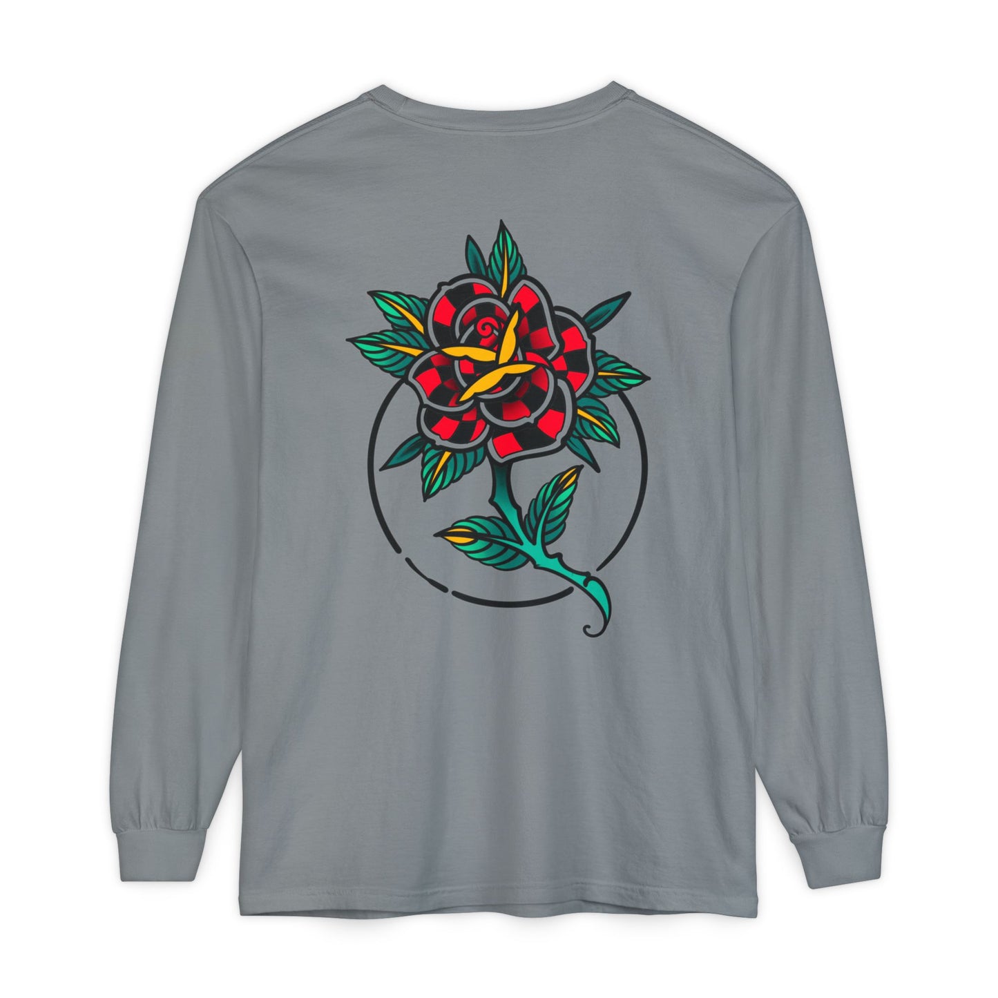 Unisex Long Sleeve Floral T-Shirt, Vintage Style Tee, Casual Wear, Gift for Her, Graphic Tee, Spring Fashion