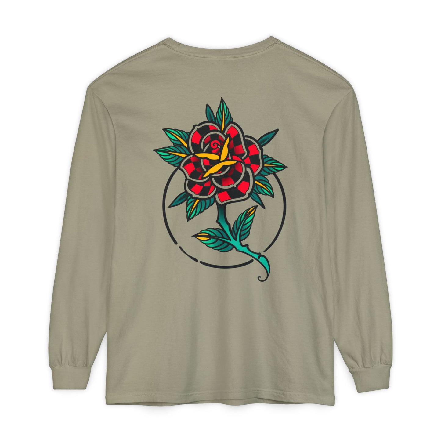 Unisex Long Sleeve Floral T-Shirt, Vintage Style Tee, Casual Wear, Gift for Her, Graphic Tee, Spring Fashion