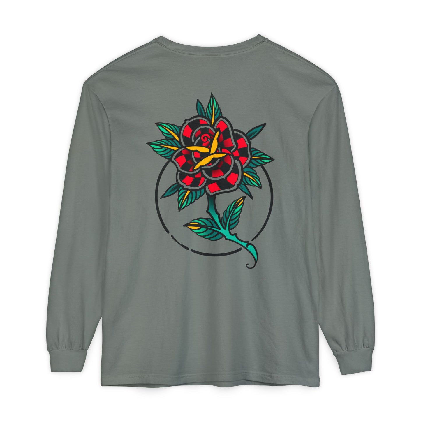 Unisex Long Sleeve Floral T-Shirt, Vintage Style Tee, Casual Wear, Gift for Her, Graphic Tee, Spring Fashion