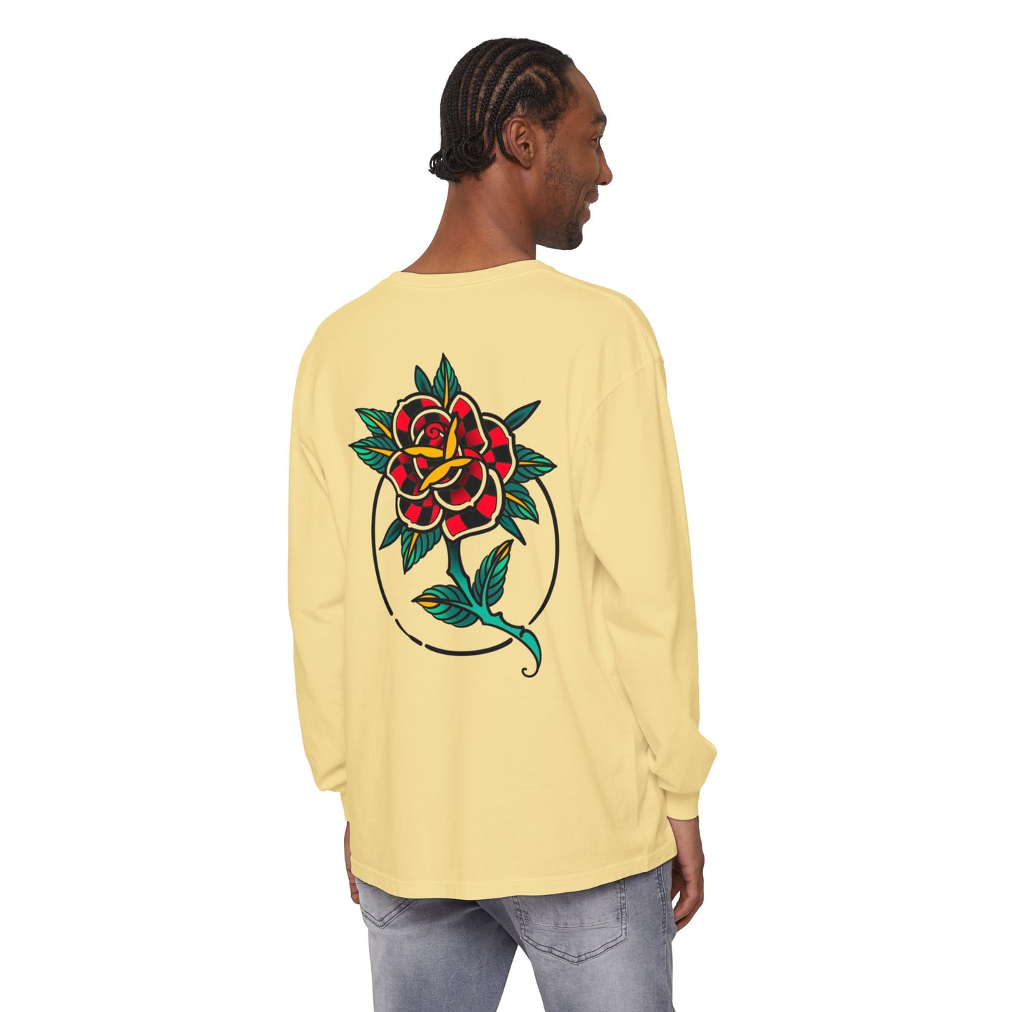Unisex Long Sleeve Floral T-Shirt, Vintage Style Tee, Casual Wear, Gift for Her, Graphic Tee, Spring Fashion