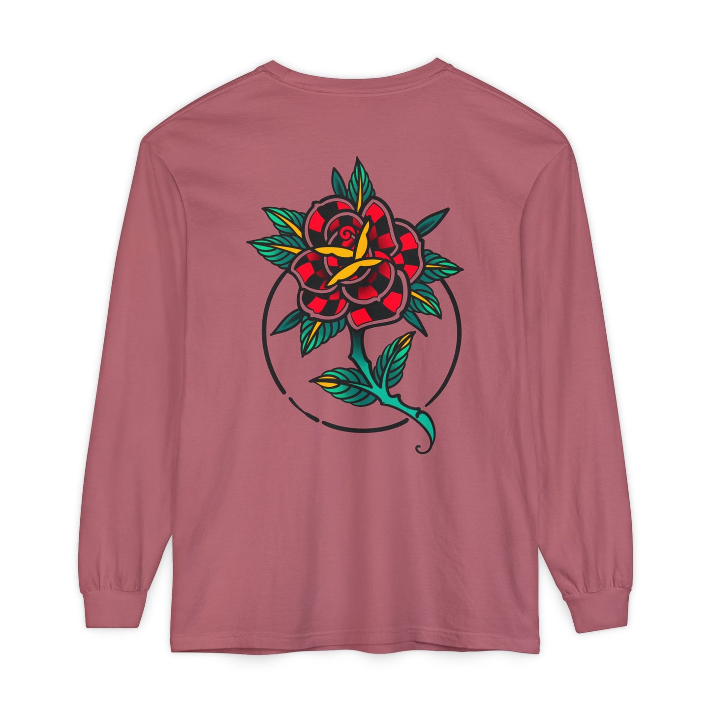 Unisex Long Sleeve Floral T-Shirt, Vintage Style Tee, Casual Wear, Gift for Her, Graphic Tee, Spring Fashion