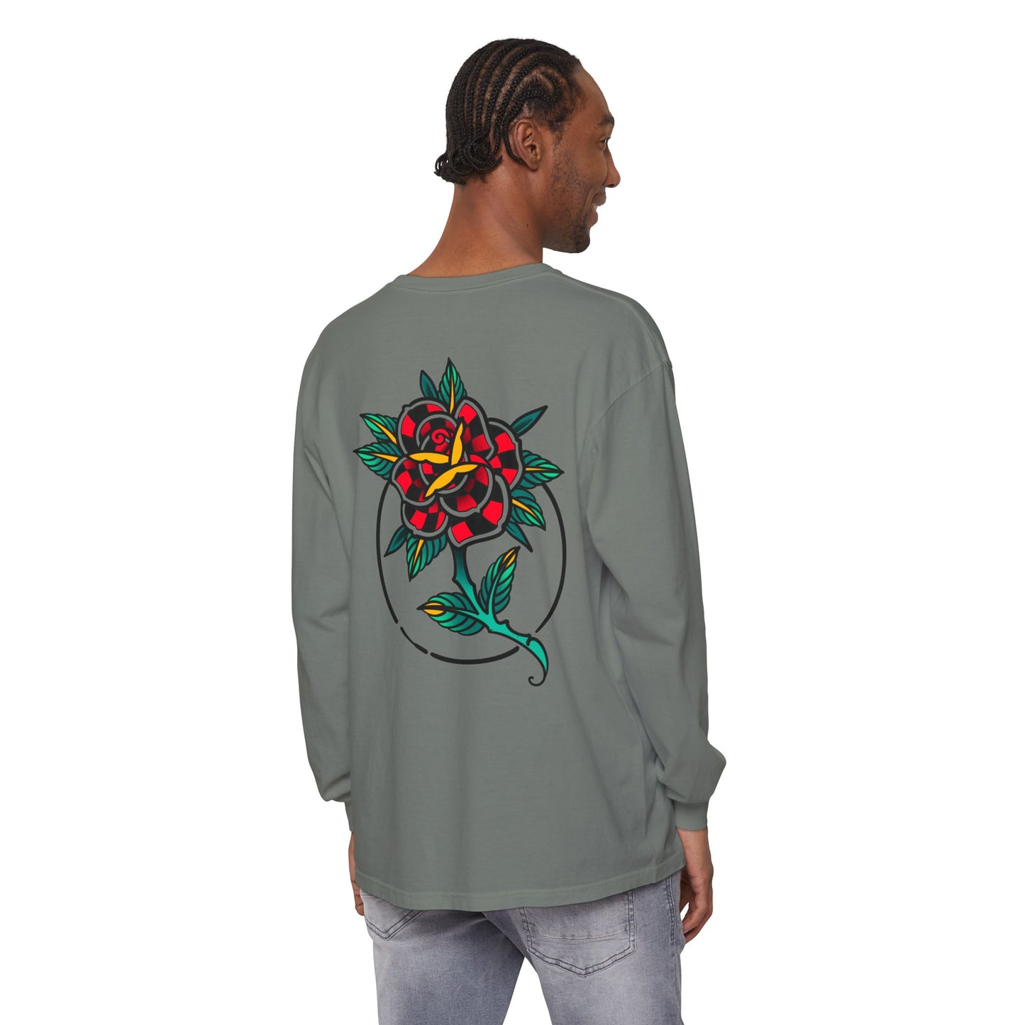 Unisex Long Sleeve Floral T-Shirt, Vintage Style Tee, Casual Wear, Gift for Her, Graphic Tee, Spring Fashion