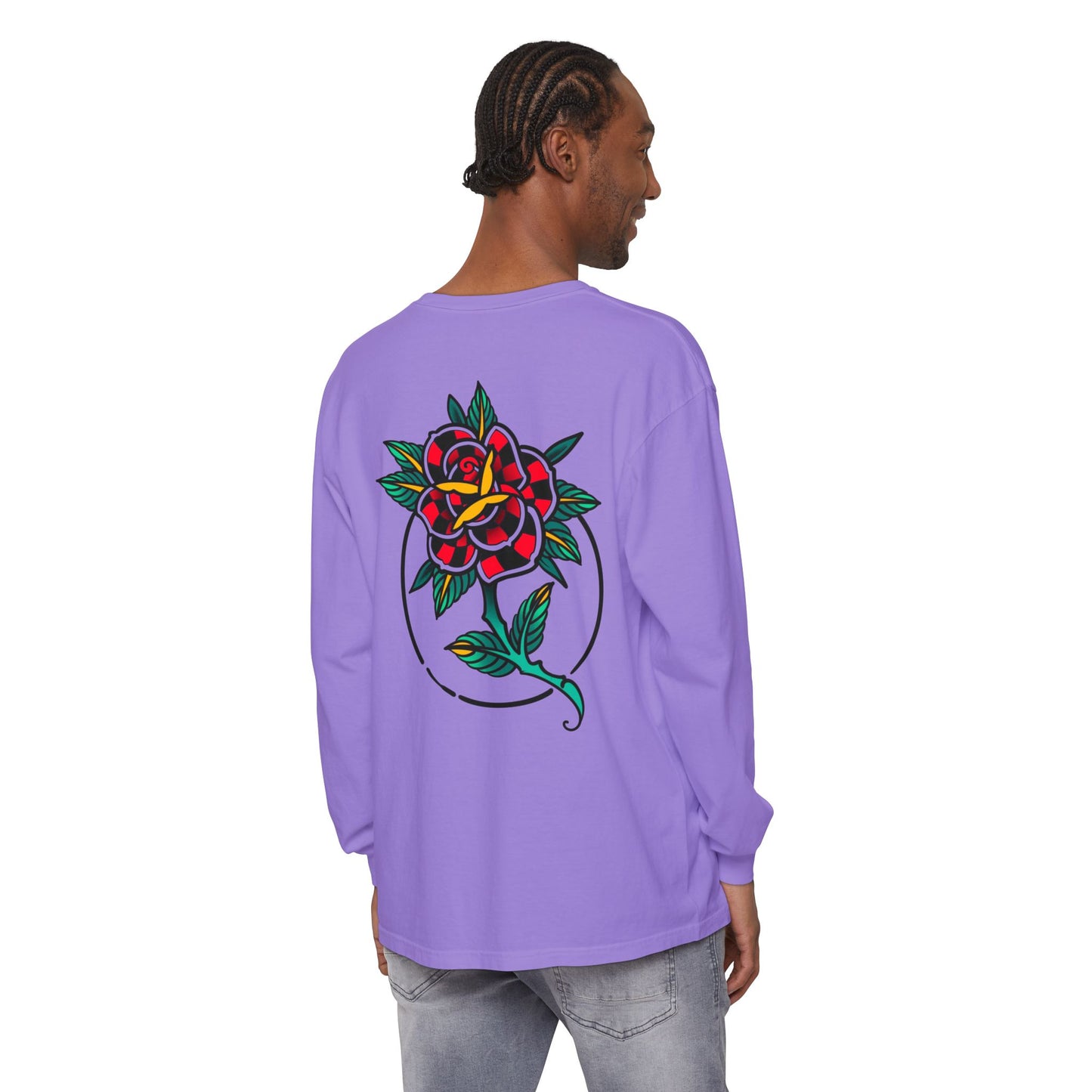 Unisex Long Sleeve Floral T-Shirt, Vintage Style Tee, Casual Wear, Gift for Her, Graphic Tee, Spring Fashion