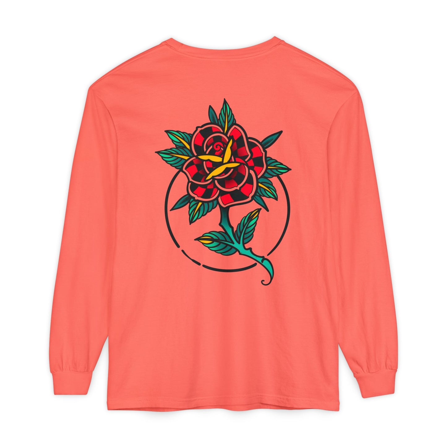 Unisex Long Sleeve Floral T-Shirt, Vintage Style Tee, Casual Wear, Gift for Her, Graphic Tee, Spring Fashion