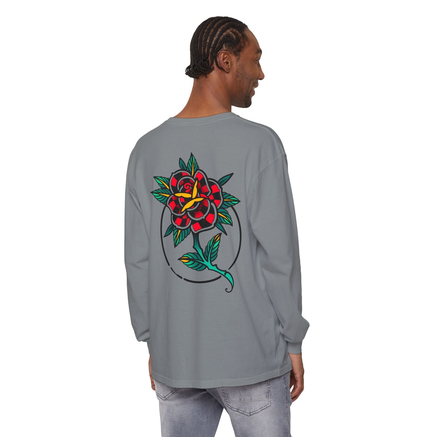 Unisex Long Sleeve Floral T-Shirt, Vintage Style Tee, Casual Wear, Gift for Her, Graphic Tee, Spring Fashion