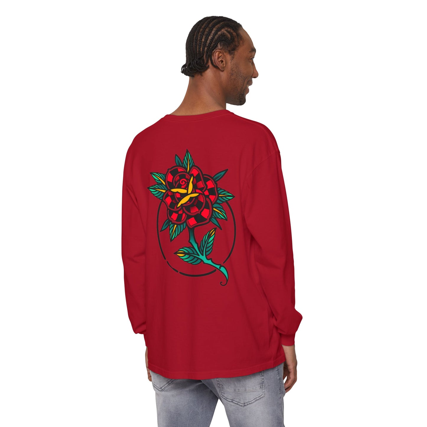 Unisex Long Sleeve Floral T-Shirt, Vintage Style Tee, Casual Wear, Gift for Her, Graphic Tee, Spring Fashion