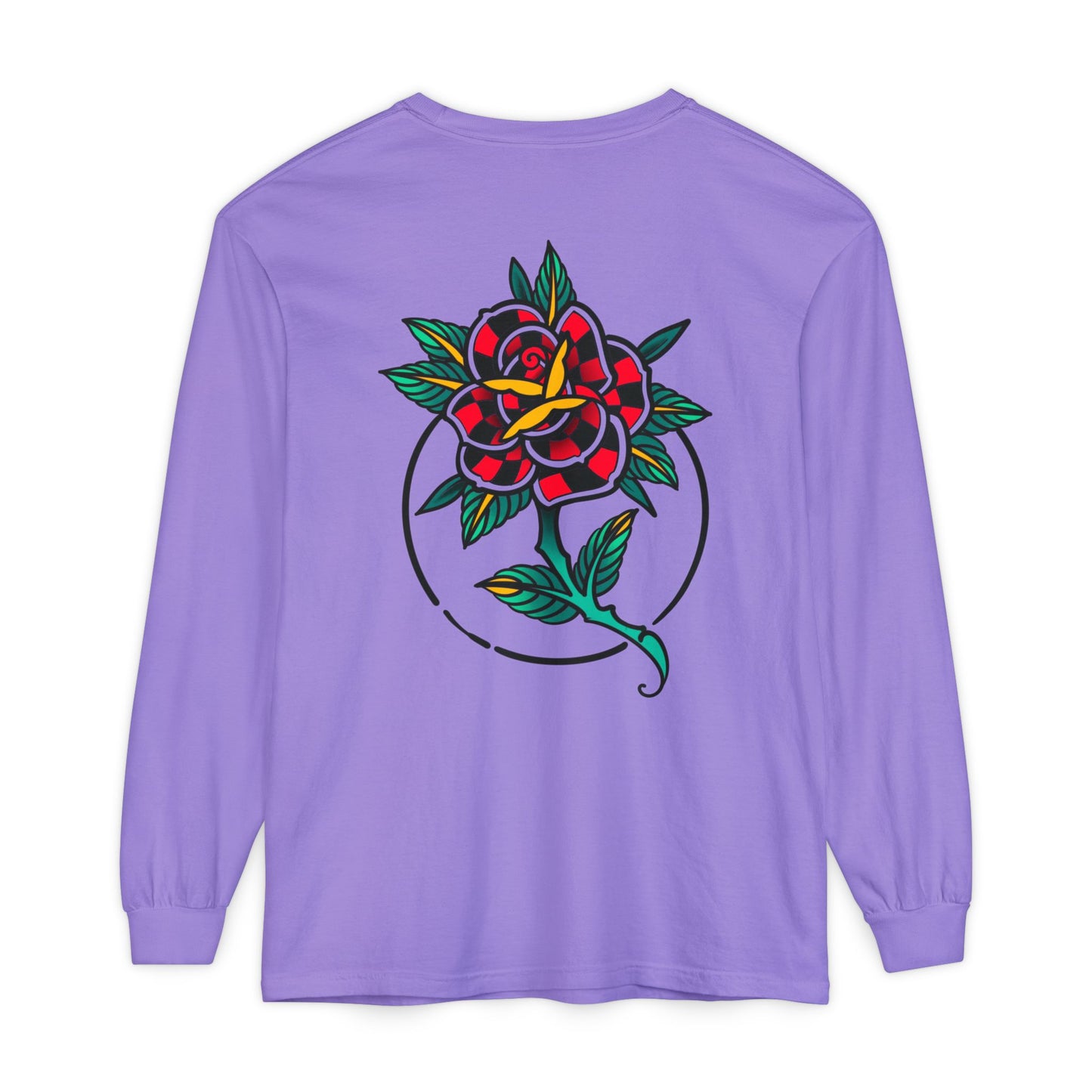 Unisex Long Sleeve Floral T-Shirt, Vintage Style Tee, Casual Wear, Gift for Her, Graphic Tee, Spring Fashion