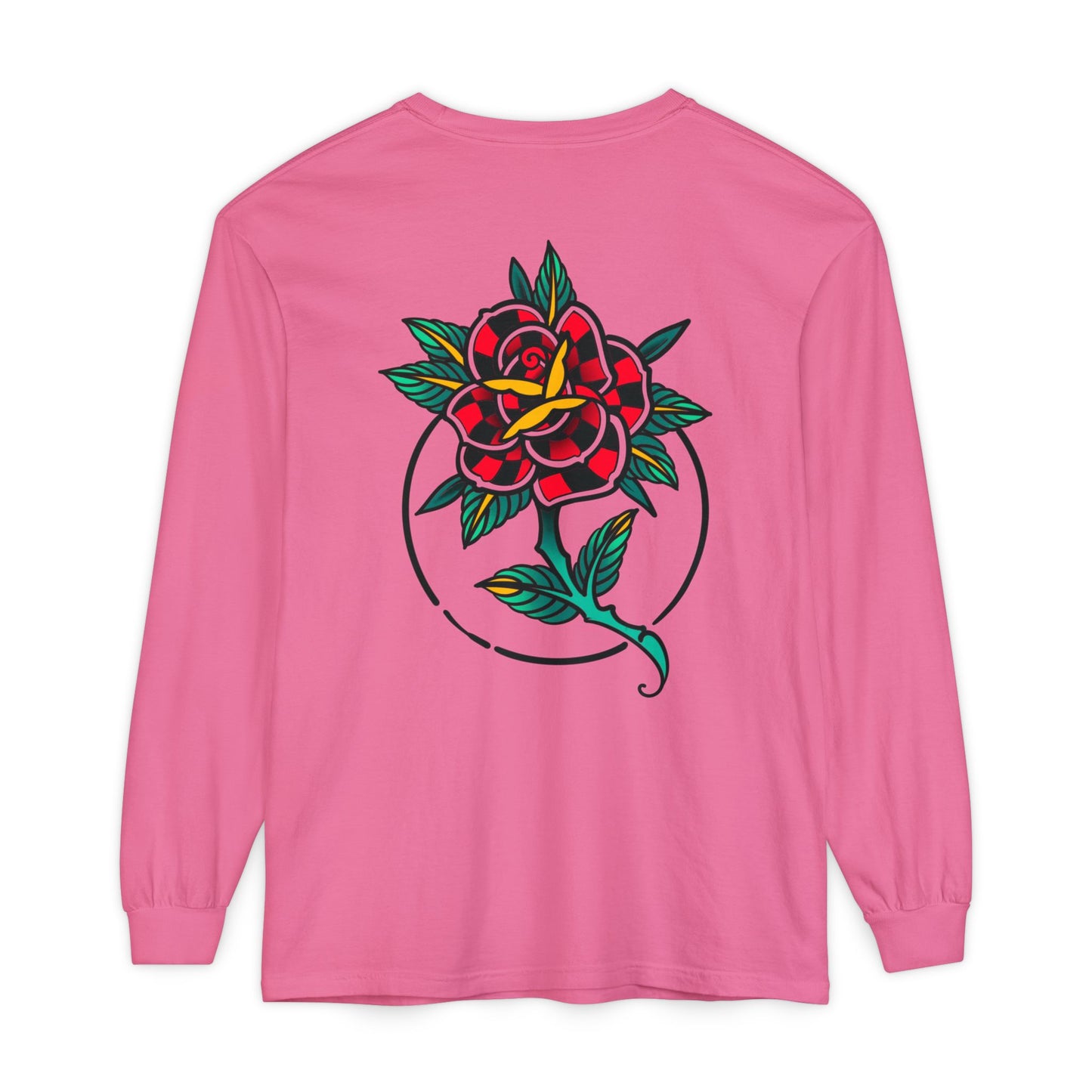Unisex Long Sleeve Floral T-Shirt, Vintage Style Tee, Casual Wear, Gift for Her, Graphic Tee, Spring Fashion
